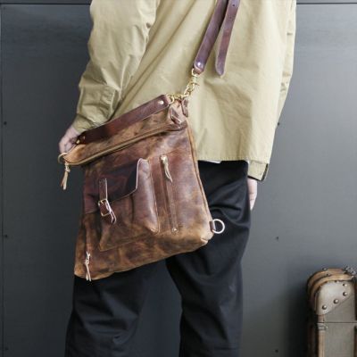 いつでもポイント10倍 Ryu リュウ KD 3WAY BAG☆kudu(クーズー)革